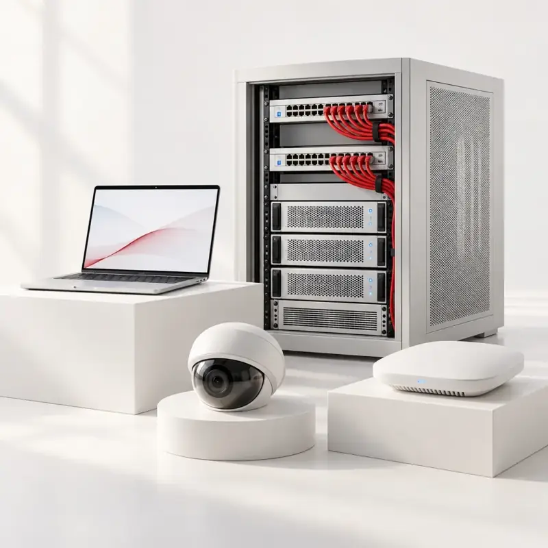 Server equipment illustrating IT infrastructure